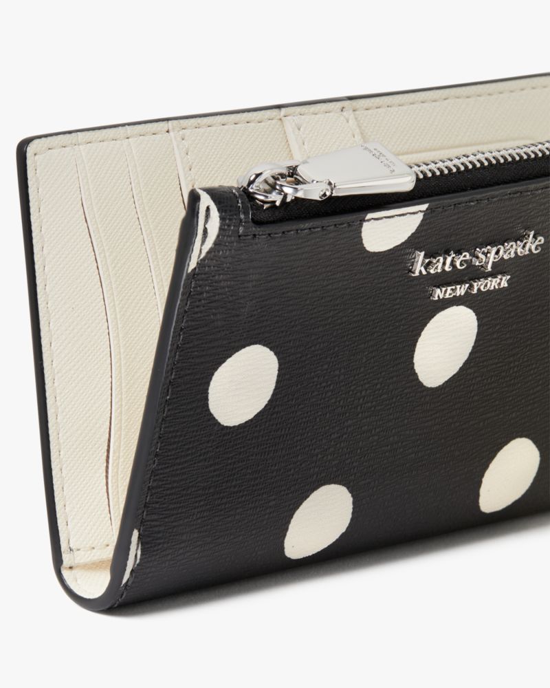 Morgan Sunshine Dot Small Slim Bifold Wallet Kate Spade New York