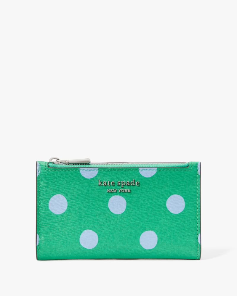 Kate Spade Morgan Sunshine Dot Small Slim Bifold Wallet