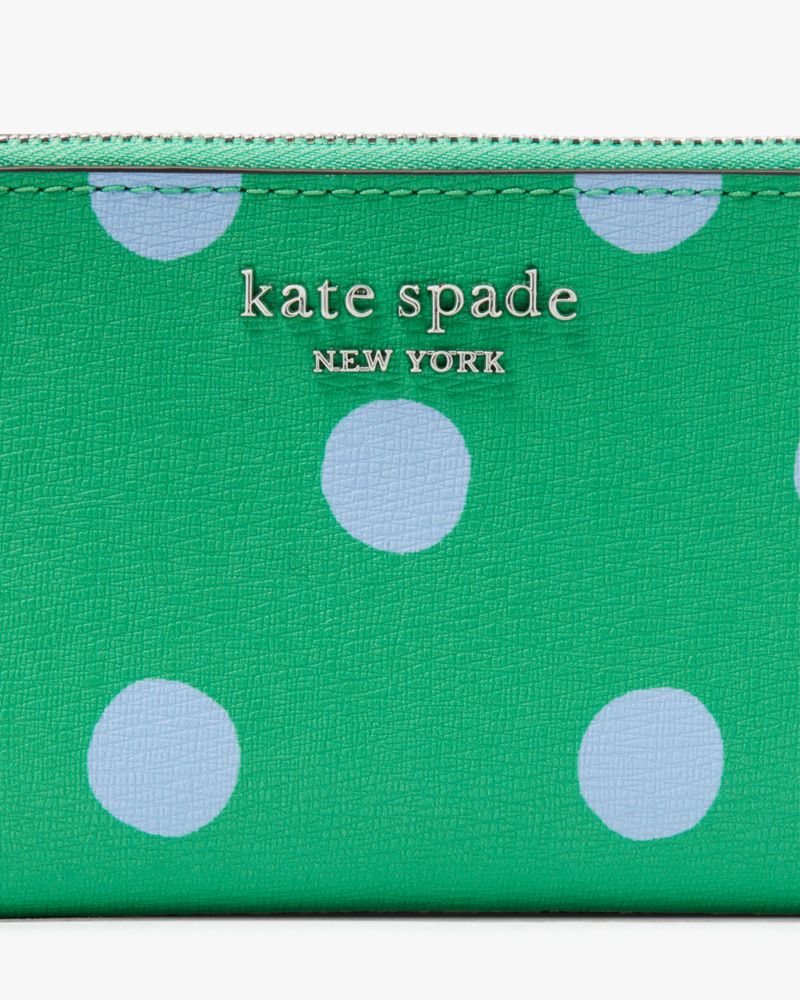 Kate Spade,Morgan Sunshine Dot Small Slim Bifold Wallet,