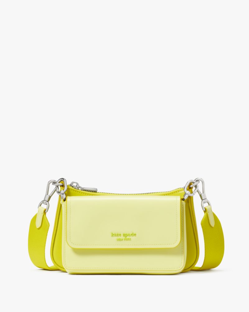 Kate Spade,Double Up Patent Leather Crossbody,