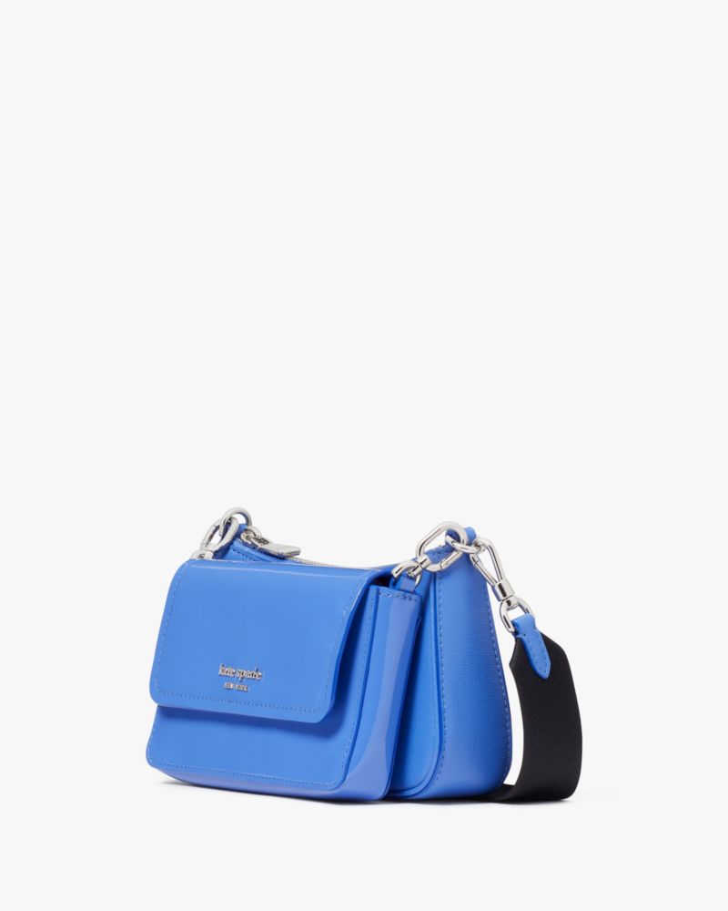 Kate Spade,Double Up Patent Leather Crossbody,