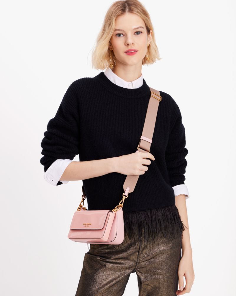 Kate Spade Morgan Double-up Leather Cross-body Bag In Pink | ModeSens