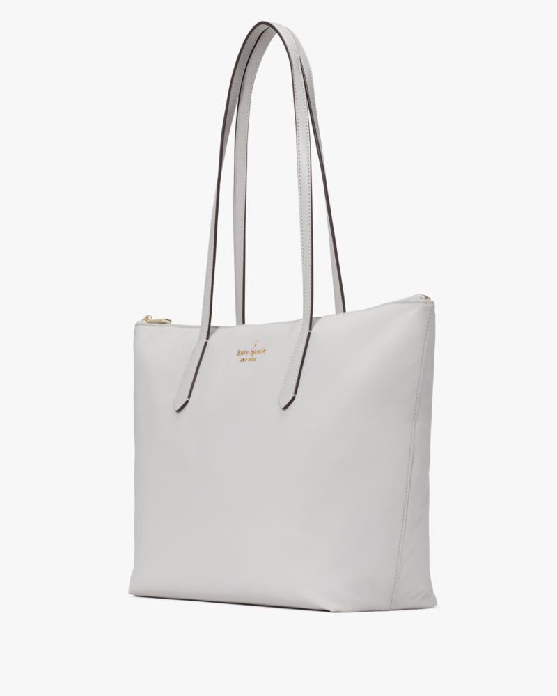 Kate Spade,Kitt Medium Tote,Nylon,Tote,PVC,Logo,Metal,Lined,Work,