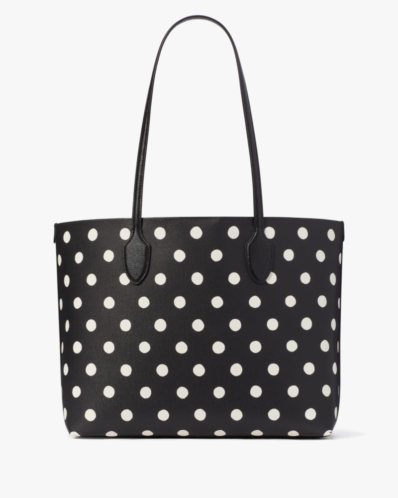 Classic Polka Dot Handbags White Black Polkadots Retro PU Leather Shoulder  Bag Women Office Custom Tote Bag Casual Shopper Bags