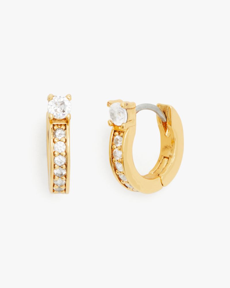 Kate Spade New York Gold Mini Pearl Huggie Earrings