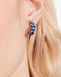 Kate Spade,Candy Shop Small Stone Hoops,Sapphire.