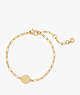 Kate Spade,S Initial Chain Bracelet,Gold