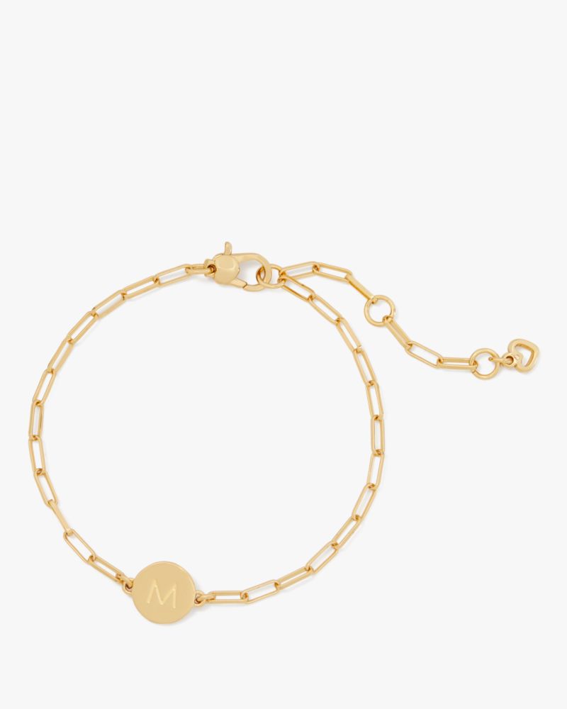 Kate Spade M Initial Chain Bracelet