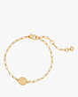 Kate Spade,M Initial Chain Bracelet,Gold