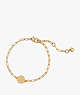 Kate Spade,J Initial Chain Bracelet,Gold