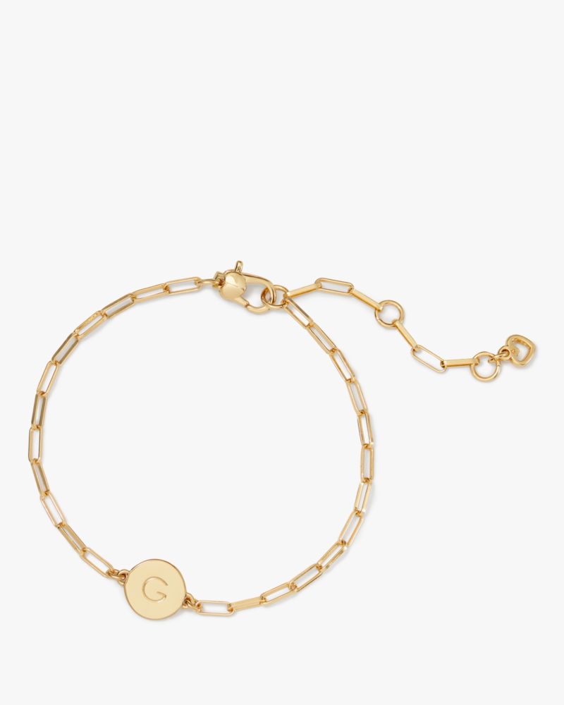 Kate Spade A Initial Chain Bracelet, Gold