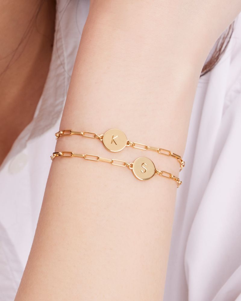 C Initial Chain Bracelet