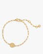 Kate Spade,A Initial Chain Bracelet,Gold