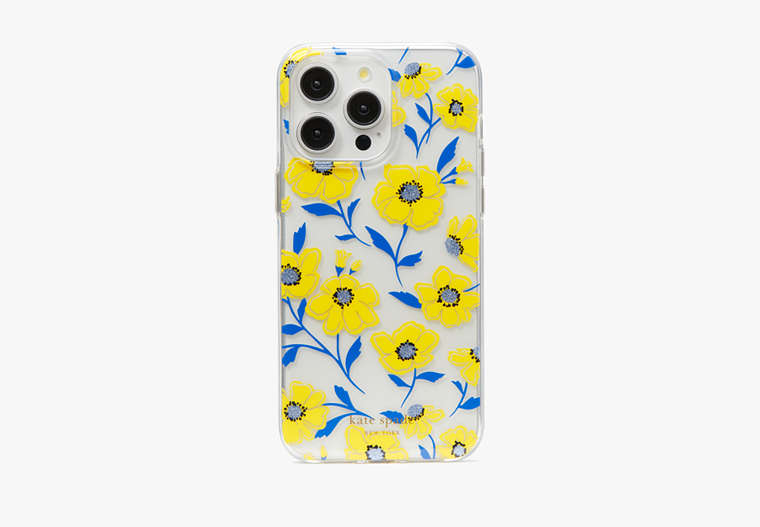 Kate Spade,Sunshine Floral iPhone 15 Pro Max Case,Clear Multi image number 0