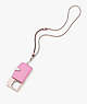 Kate Spade,Morgan Colorblocked iPhone 15 Pro Cardholder Crossbody,Crepe Pink Multi