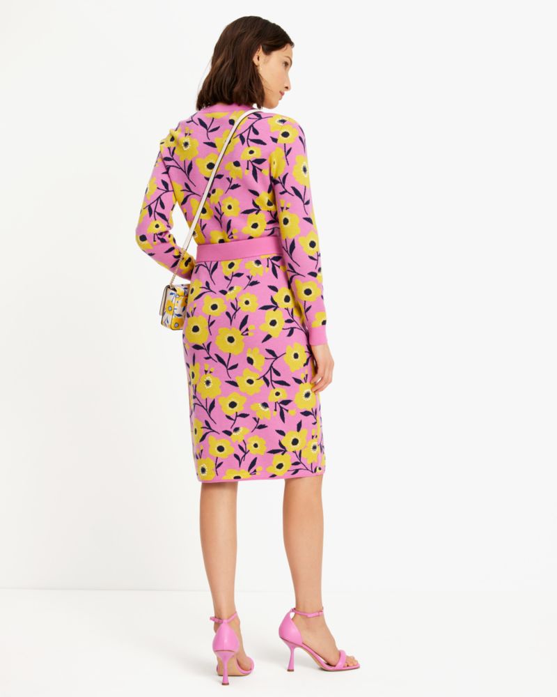Kate Spade,Sunshine Floral Embellished Pencil Skirt,Polyamide,Polyester,Wool,Pencil,Bead Embellishment,Day Party,