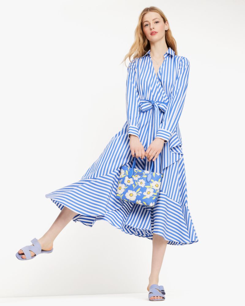 Kate Spade,ジュリア ストライプ ラップ ドレス,ワンピース / ドレス,