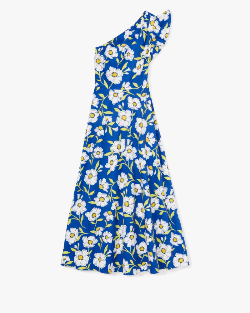 Sunshine Floral One-shoulder Dress