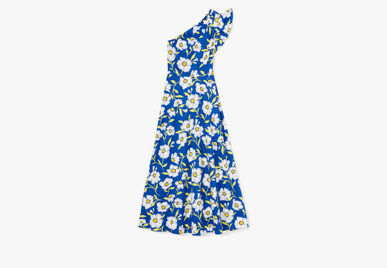 Kate Spade,Sunshine Floral One-Shoulder Dress,Sunshine Floral print,Cocktail,Wild Blue Iris