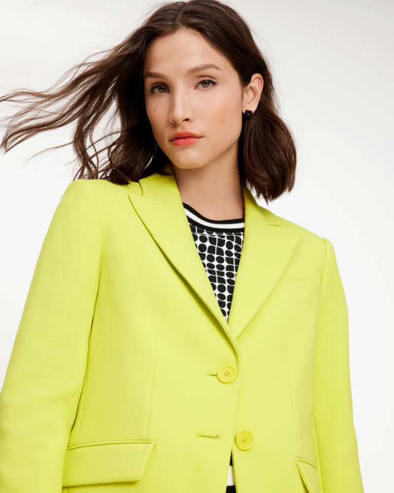 Kate Spade,Tech Twill Blazer,Wasabi