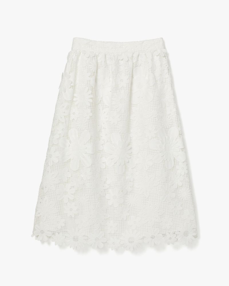 Kate Spade,フローラル レース スカート,スカート,フレッシュホワイト