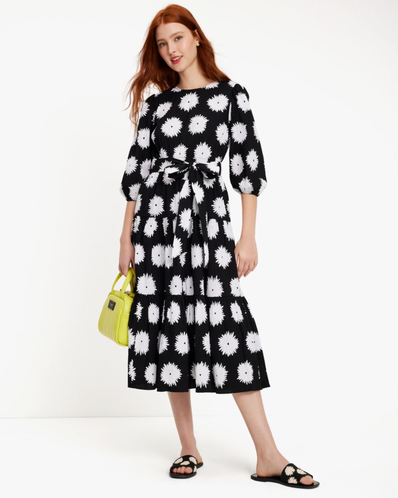 貿易保証 kate spade NEW YORK ワンピース ドット XS ブラック