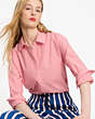 Kate Spade,Festive Stripe Shirt,Ponderosa Red/Fresh