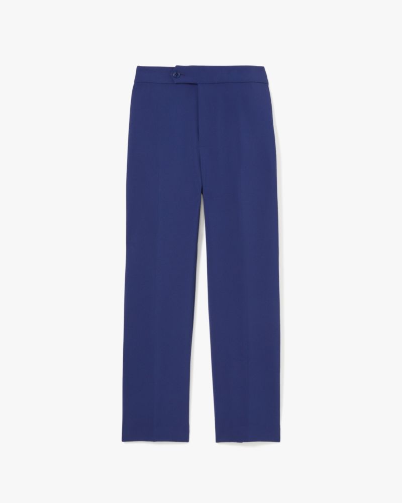 Kate Spade,Avery Pant,Spandex,Polyester,Straight,No Embellishment,Work,Blue