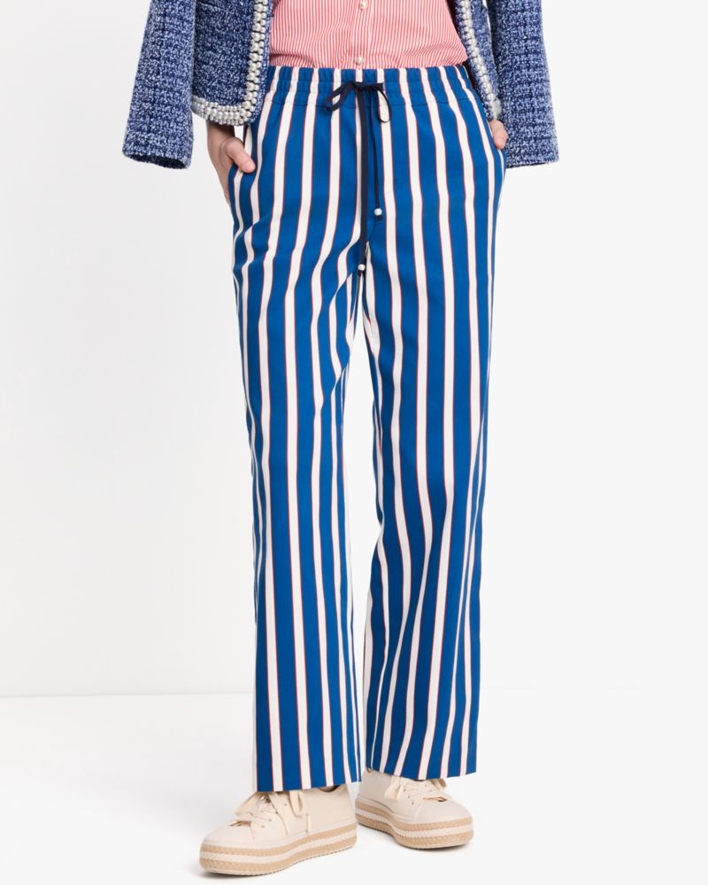 Kate Spade,Awning Stripe Pants,French Navy