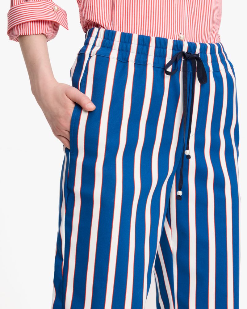 Pants with a store stripe