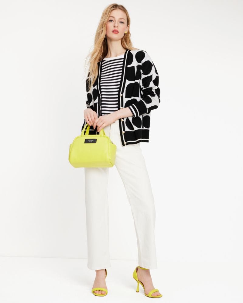 Kate Spade,Straight Leg Denim Pants,Polyester,Cotton,Straight,Wide Leg,No Embellishment,Casual,