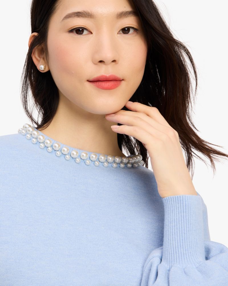 Kate Spade,Pearl Collar Sweater,Cosmic Zen