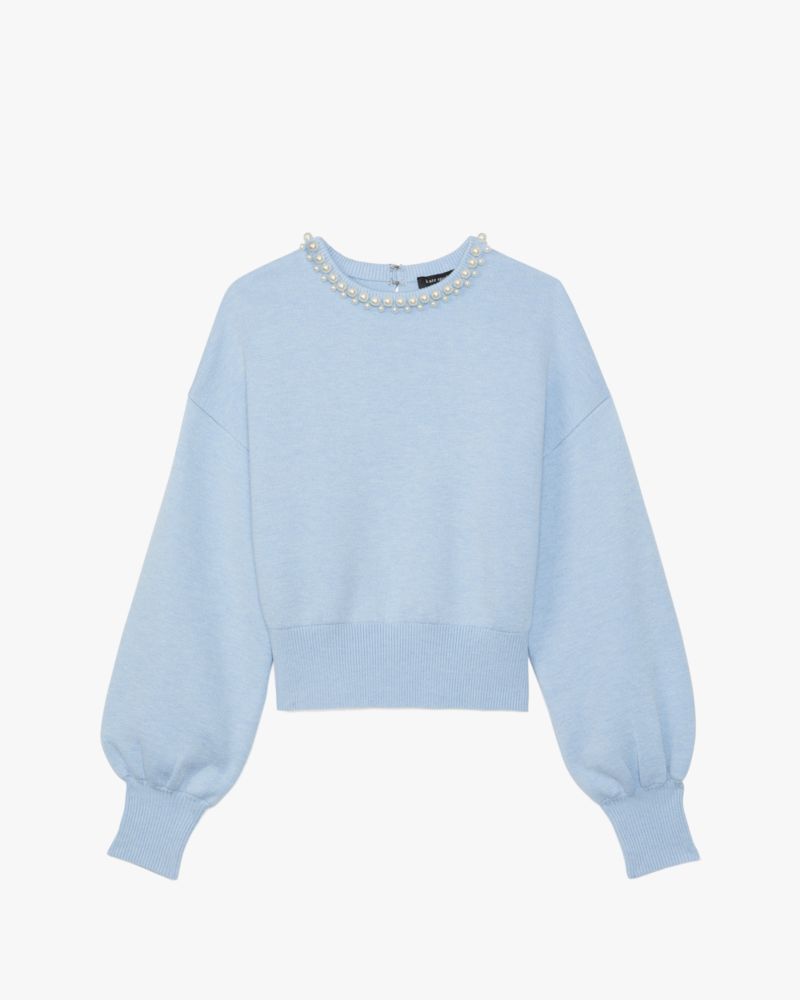 Kate Spade,Pearl Collar Sweater,Cosmic Zen