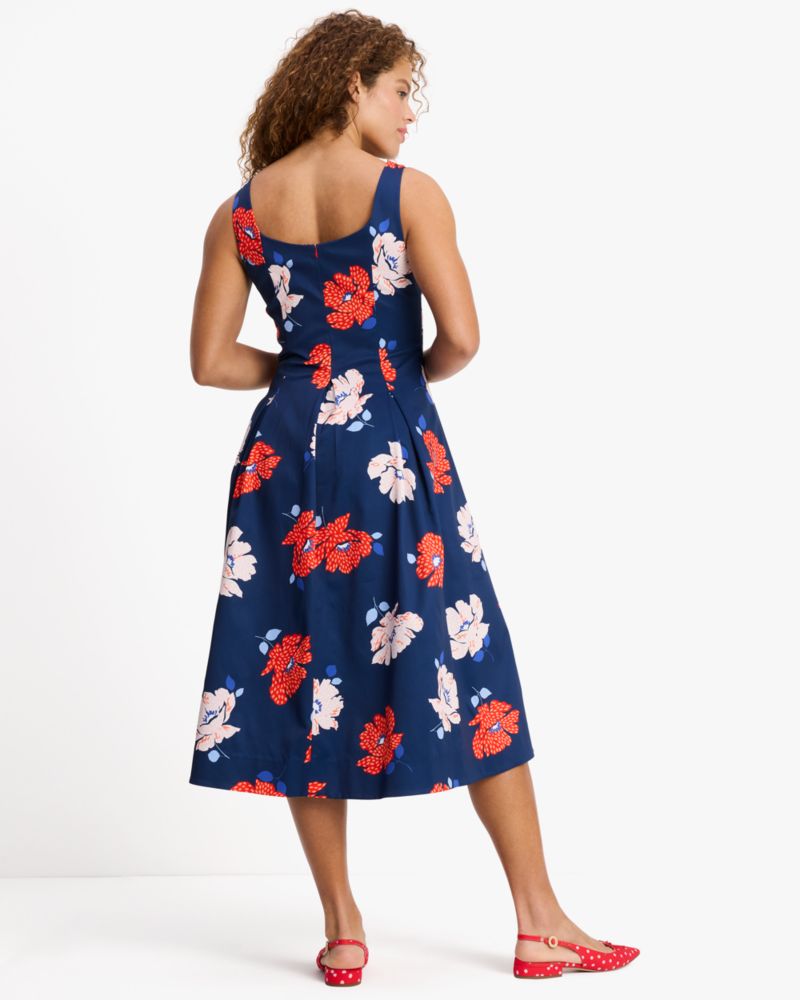 Kate Spade,ドッティ フローラル ファイユ ドレス,ワンピース / ドレス,