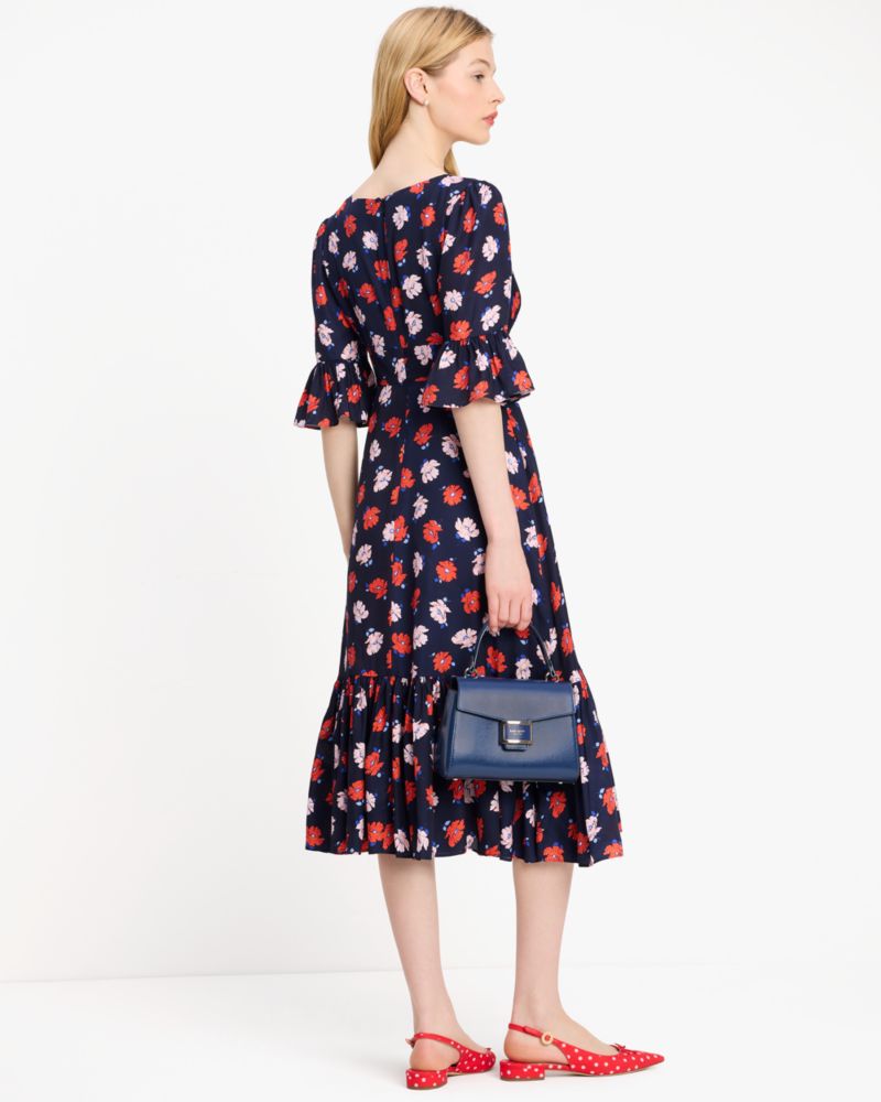 Kate Spade Dotty Floral Flounce Dress. 4