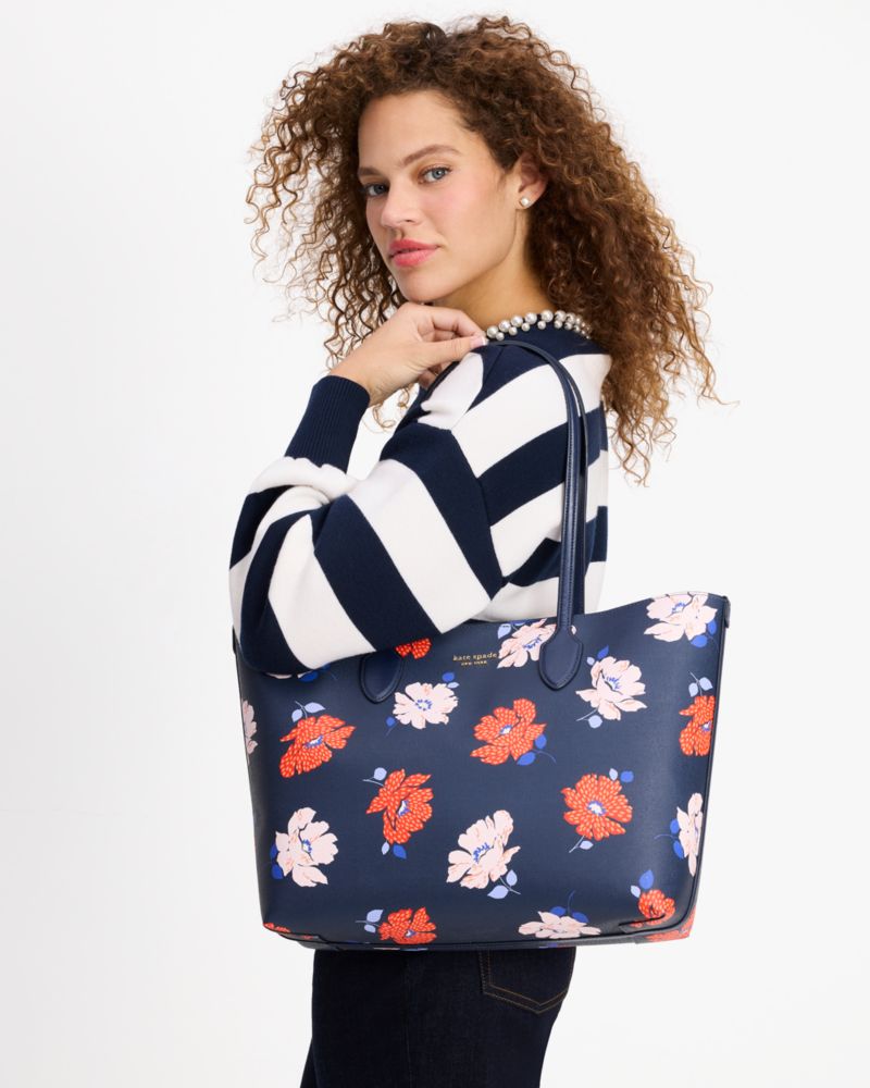 Kate spade reversible online tote floral