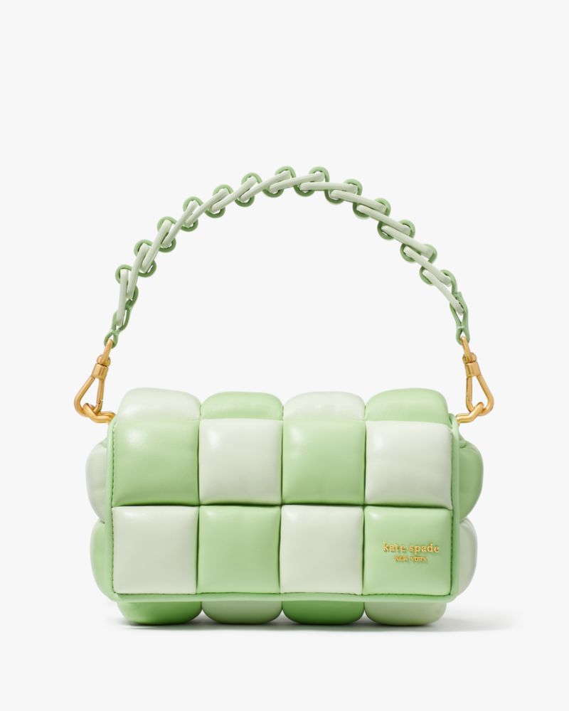 Kate Spade,Boxxy Colorblocked East-West Crossbody,Serene Green Multi