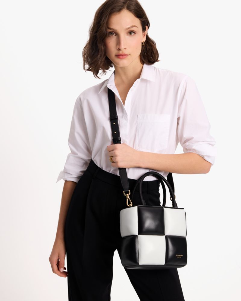 Kate Spade,ボクシー カラーブロックド トート,トートバッグ,ブラックマルチ