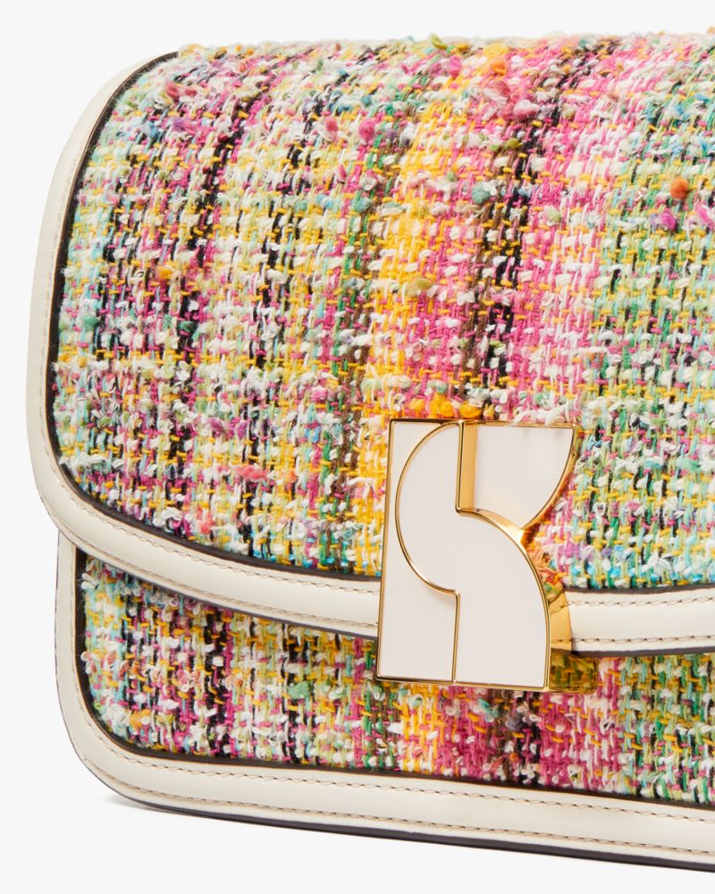 Kate Spade,ケイト・スペード ダコタ ツイード スモール クロスボディ,バッグ,パーチメントマルチ