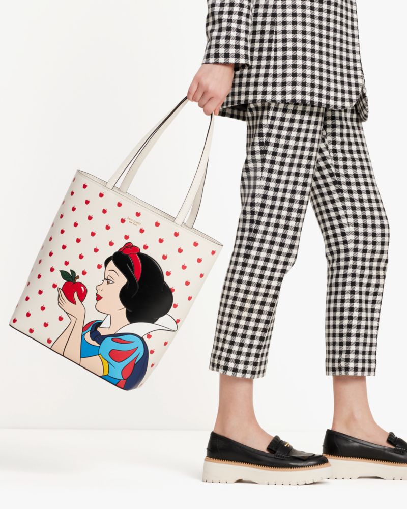 Kate Spade,Disney x Kate Spade New York Snow White Waverly Tote,Cream Multi