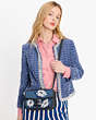 Kate Spade,Katy Embellished Denim Medium Convertible Shoulder Bag,Winters Night Multi