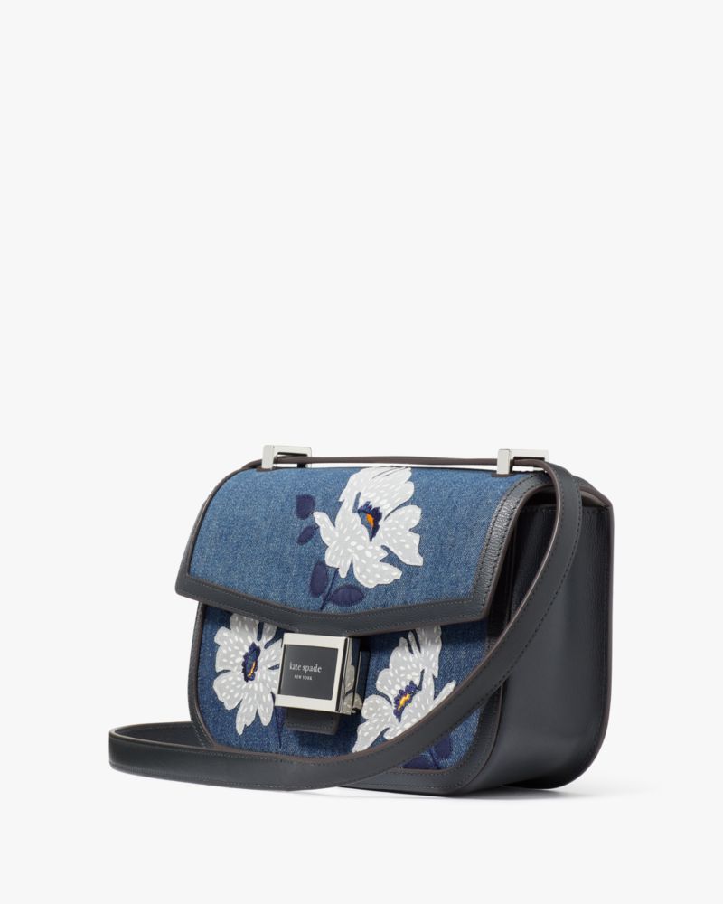 Kate Spade,Katy Embellished Denim Medium Convertible Shoulder Bag,