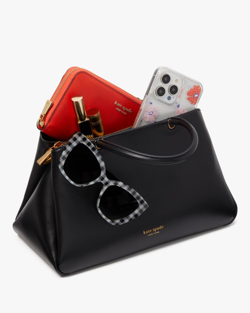 Kate Spade,Grace Fine Grain Leather Medium Satchel,Leather,Satchel,Logo,Word Embellishment,Day Party,