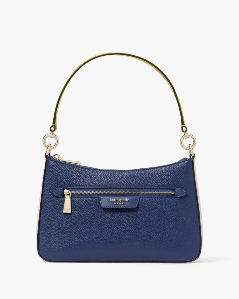 Kate Spade Hudson Colorblock Umhängetasche aus genarbtem Leder, wandelbar