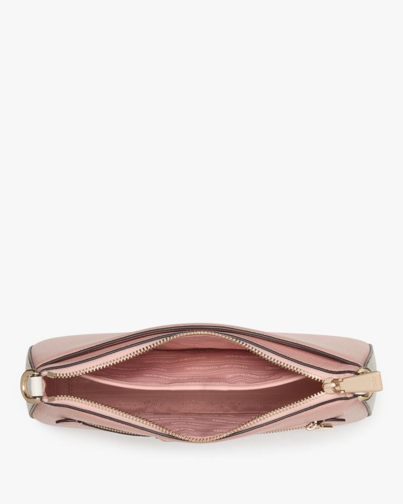 Kate Spade,Hudson Colorblocked Convertible Crossbody,Leather,Crossbody,Logo,Word Embellishment,Shoulder Guard,Day Party,Pink