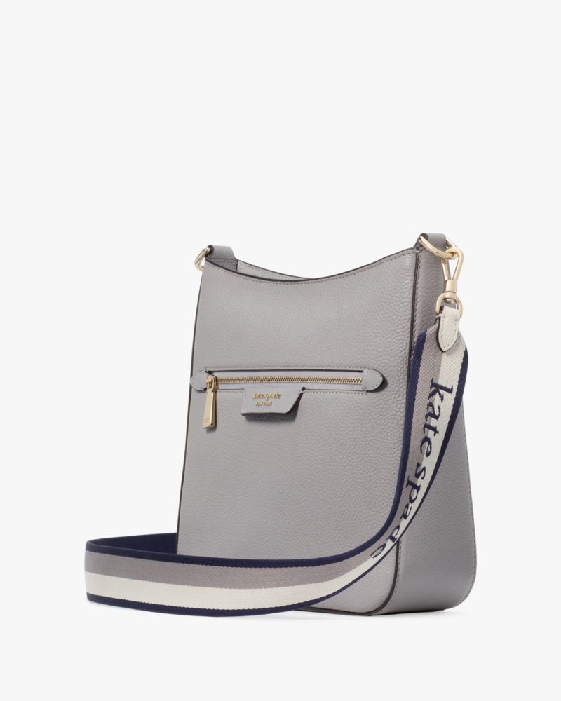 Kate Spade,Hudson Pebbled Leather Large Messenger Crossbody,