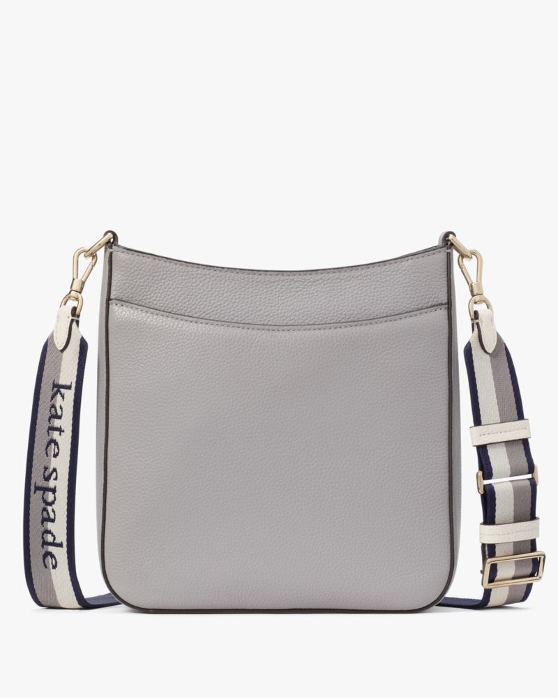 Kate Spade,Hudson Pebbled Leather Large Messenger Crossbody,