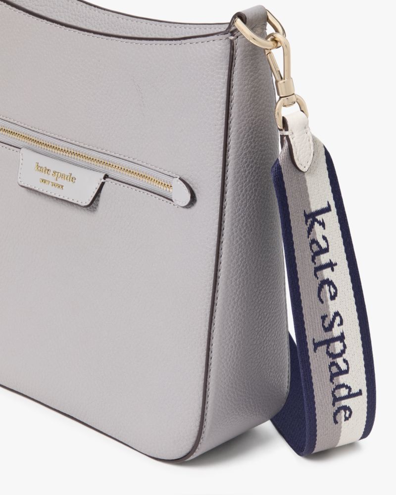 Kate Spade,Hudson Pebbled Leather Large Messenger Crossbody,