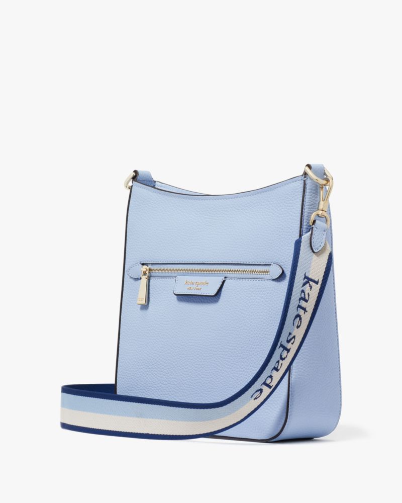 Kate Spade,Hudson Pebbled Leather Large Messenger Crossbody,