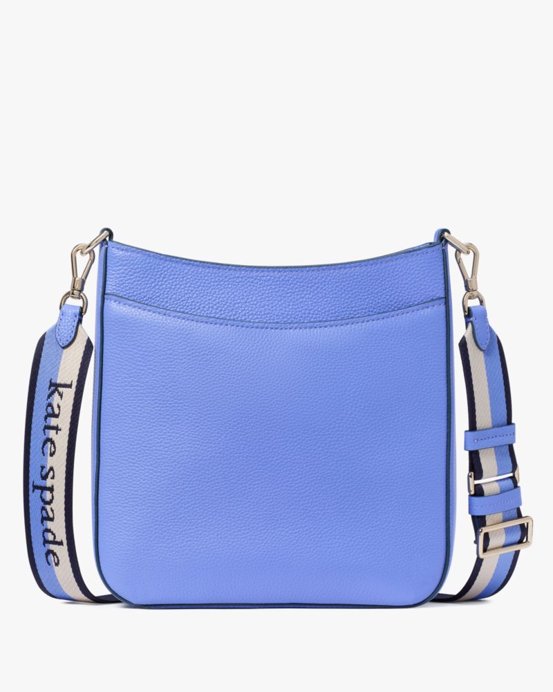 Kate Spade,Hudson Pebbled Leather Large Messenger Crossbody,